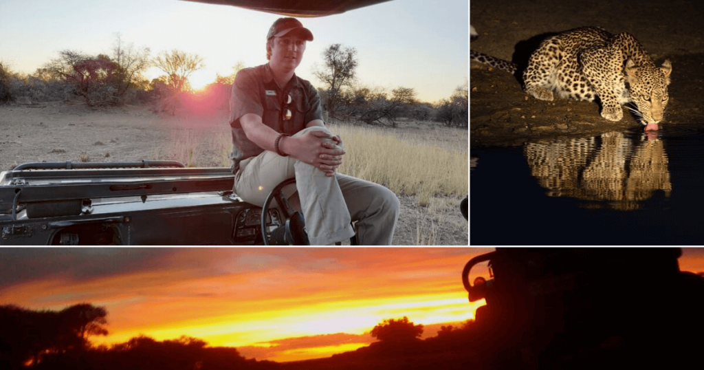 Couples enjoy a lovely night game drive